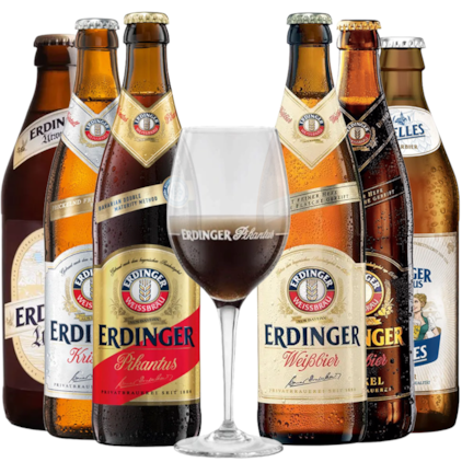 Imagem de Kit Clássicos Erdinger - Compre 6 Cervejas e Leve Taça Original