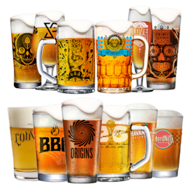 Kit Colecionador de Copos Cervejeiros - Compre 8 e Leve 12