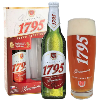 Imagem de Kit de Cerveja 1795 Original Czech Lager + Copo Original