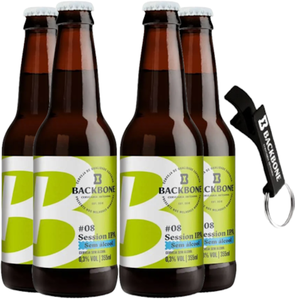 Kit de Cerveja Backbone IPA Sem Álcool + Abridor 20% OFF (Pré- Venda) Imagem de Kit de Cerveja Backbone IPA Sem Álcool + Abridor 20% OFF (Pré- Venda)