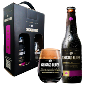 Kit de Cerveja Chicago Blues + Copo Exclusivo