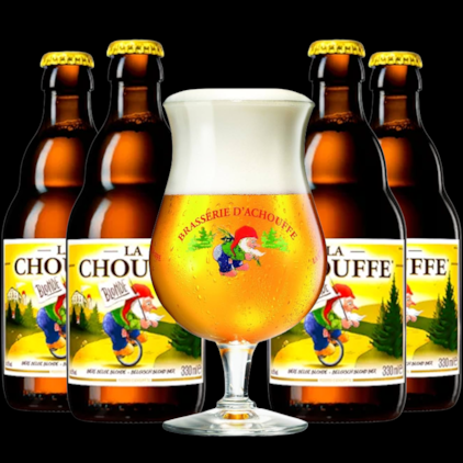 Imagem de Kit de Cerveja Chouffe - Compre 4 e Leve Taça