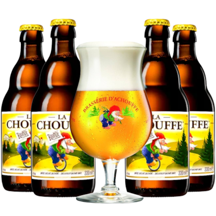 Imagem de Kit de Cerveja Chouffe - Compre 4 e Leve Taça