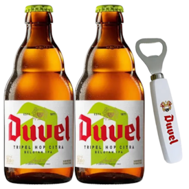 Kit de Cerveja Duvel Tripel Hop - Compre 2 e Leve Abridor