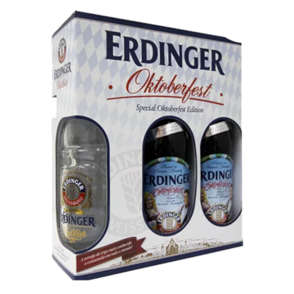 Imagem de Kit de Cerveja Erdinger Oktoberfest - 2 Cervejas + Caneca Original