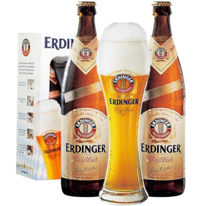 Imagem de Kit de Cerveja Erdinger Weissbier + Copo Original