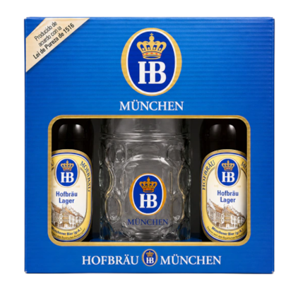Kit de Cerveja Hofbrau Munchen Lager Com Caneca Original Imagem de Kit de Cerveja Hofbrau Munchen Lager Com Caneca Original