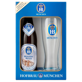 Kit de Cerveja Hofbrau Munchner Weisse Com Copo Original