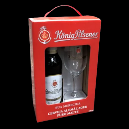Kit de Cerveja Konig Pilsener + Taça Original