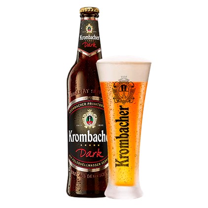 Kit de Cerveja Krombacher Dark com Taça Grátis