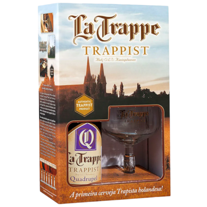 Imagem de Kit de Cerveja La Trappe Quadruppel Com Taça Original