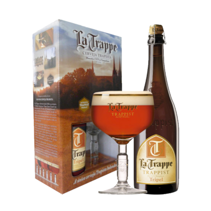 Imagem de Kit de Cerveja La Trappe Tripel Garrafa 750ml + Taça Exclusiva