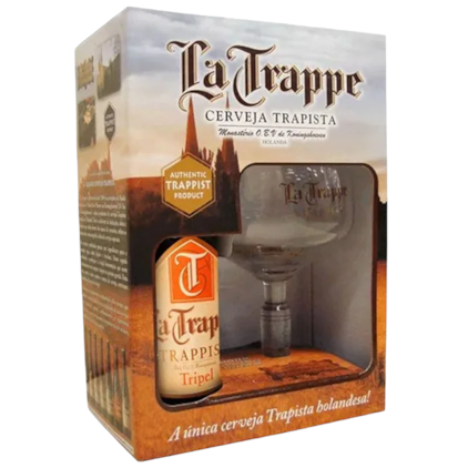 Imagem de Kit de Cerveja La Trappe Trippel Com Taça Original
