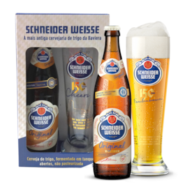 Kit de Cerveja Schneider Original Weissbier TAP 07 + Copo Exclusivo