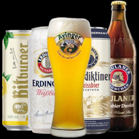 Kit de Cervejas Alemãs - Compre 4 e Leve Copo