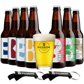 Kit de Cervejas Backbone Com Copo e Abridores Grátis