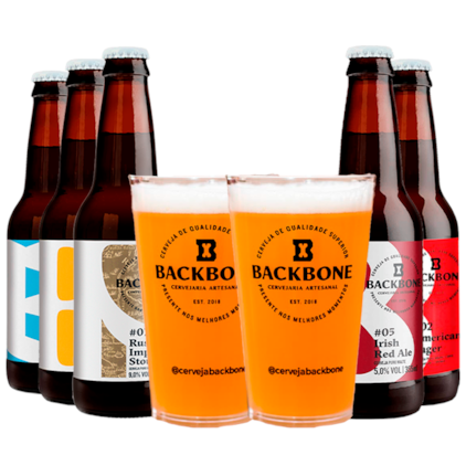 Imagem de Kit de Cervejas Backbone - Compre 5 e Leve 2 Copos