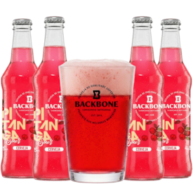 Kit de Cervejas Backbone Pitanga Sour - Compre 4 e Leve Copo
