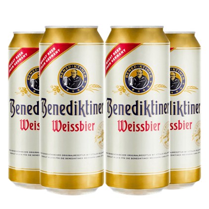 Kit de Cervejas Benediktiner Weissbier -  Compre 2 e Leve 4 (Pré-venda)