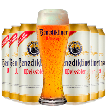 Imagem de Kit de Cervejas Benediktiner Weissbier - Compre 6 e Leve Copo