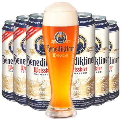 Imagem de Kit de Cervejas Benediktiner Weissbier - Compre 6 e Leve Copo