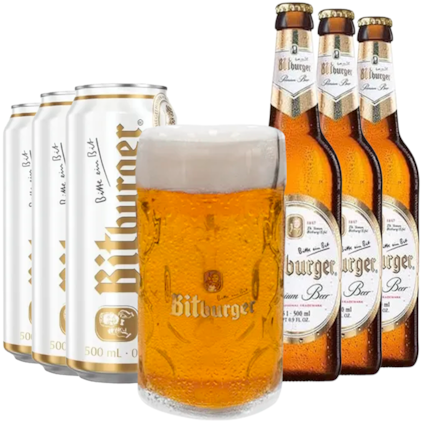 Imagem de Kit de Cervejas Bitburger Com Caneca Grátis