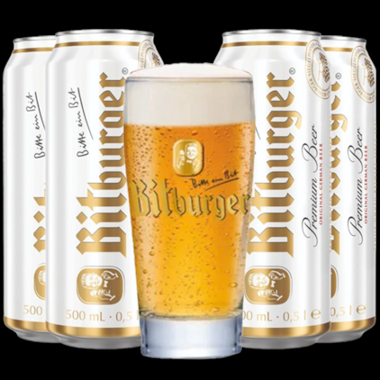 Imagem de Kit de Cervejas Bitburger - Compre 4 e Leve Copo