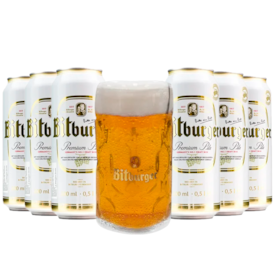 Kit de Cervejas Bitburger - Compre 6  e Leve Caneca