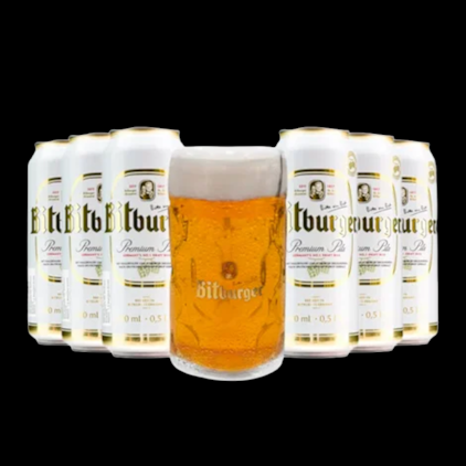 Kit de Cervejas Bitburger - Compre 6  e Leve Caneca