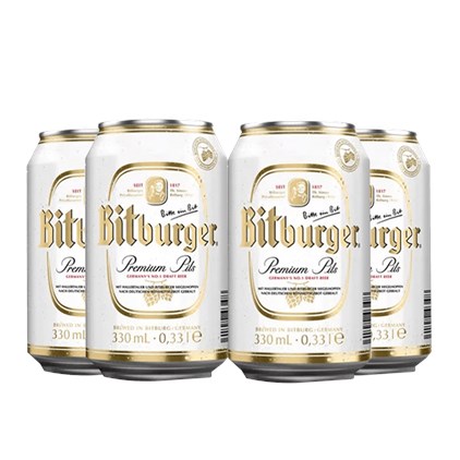 Kit de Cervejas Bitburger Premium -  Compre 2 e Leve 4 (Pré-venda)
