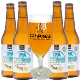 Kit de Cervejas Campinas IPA ZERO Com Taça - 25% OFF