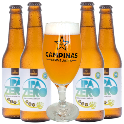Kit de Cervejas Campinas IPA ZERO Com Taça - 25% OFF Imagem de Kit de Cervejas Campinas IPA ZERO Com Taça - 25% OFF