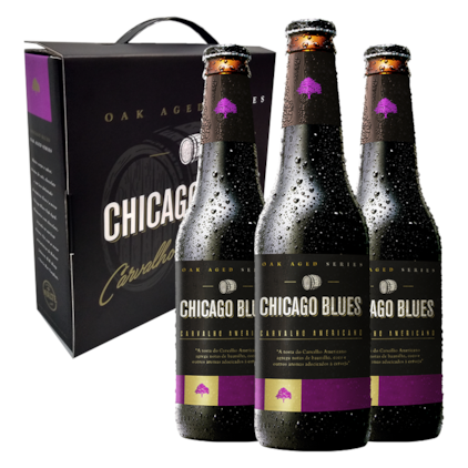 Kit de Cervejas Chicago Blues Carvalho Americano Imagem de Kit de Cervejas Chicago Blues Carvalho Americano