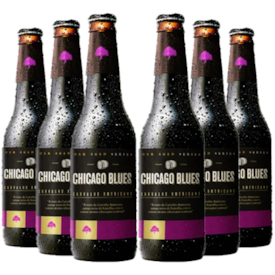 Kit de Cervejas Chicago Blues Carvalho Americano - Compre 4 e Leve 6