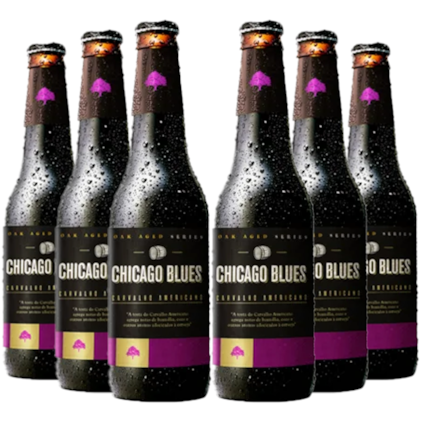 Kit de Cervejas Chicago Blues Carvalho Americano - Compre 4 e Leve 6 Imagem de Kit de Cervejas Chicago Blues Carvalho Americano - Compre 4 e Leve 6