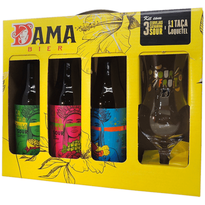 Imagem de Kit de Cervejas Dama Bier Catharina Sour Com Taça Exclusiva