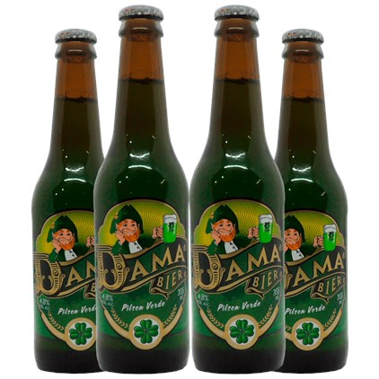 Kit de Cervejas Dama Bier Pilsen Verde - Compre 2 e Leve 4