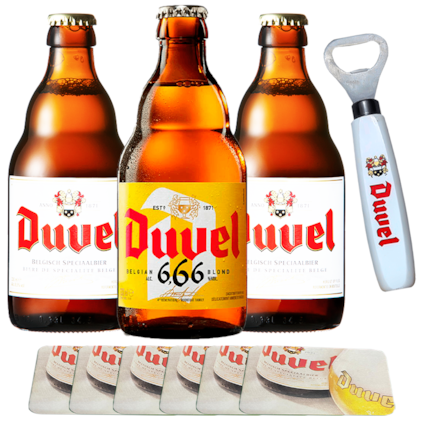 Imagem de Kit de Cervejas Duvel com Abridor e Bolachas Grátis