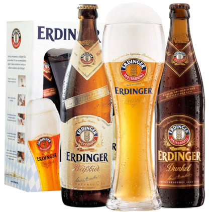 Imagem de Kit de Cervejas Erdinger + Copo Original