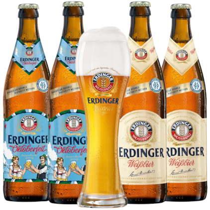 Imagem de Kit de Cervejas Erdinger Garrafa - Compre 4 e Leve Copo