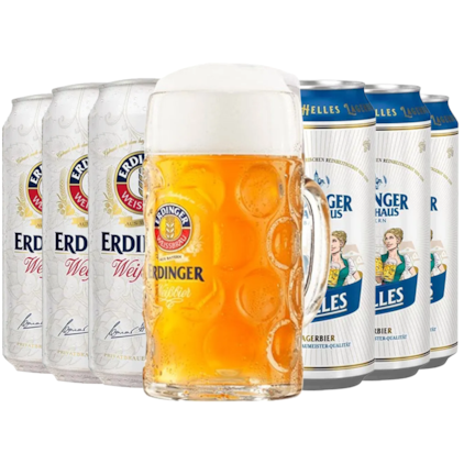 Imagem de Kit de Cervejas Erdinger Lata - Compre 6 e Leve Caneca
