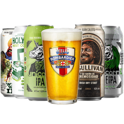 Imagem de Kit de Cervejas Fresh Craft com Copo Grátis