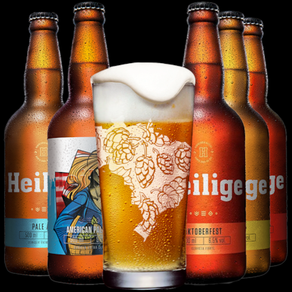Kit de Cervejas Heilige - Compre 5 e Leve Copo