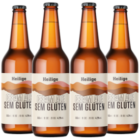 Kit de Cervejas Heilige Cream Ale Sem Glúten - Compre 3 e Leve 4 (Pré- Venda)