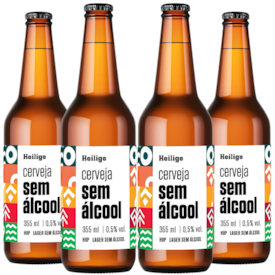 Kit de Cervejas Heilige Hop Lager Sem Álcool - Compre 3 e Leve 4