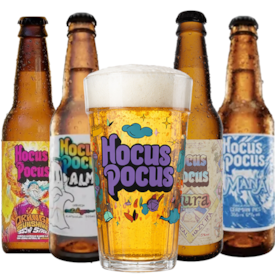 Kit de Cervejas Hocus Pocus Long Neck - Compre 4 e Leve Copo