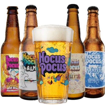 Imagem de Kit de Cervejas Hocus Pocus Long Neck - Compre 4 e Leve Copo