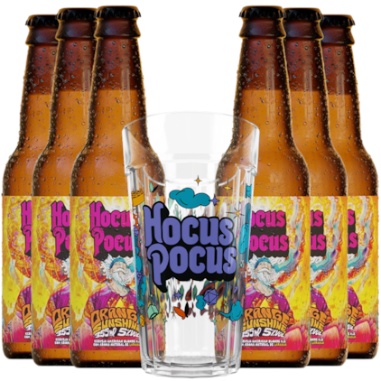 Imagem de Kit de Cervejas Hocus Pocus Orange Sunshine - Compre 6 e Leve Copo