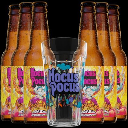 Kit de Cervejas Hocus Pocus Orange Sunshine - Compre 6 e Leve Copo