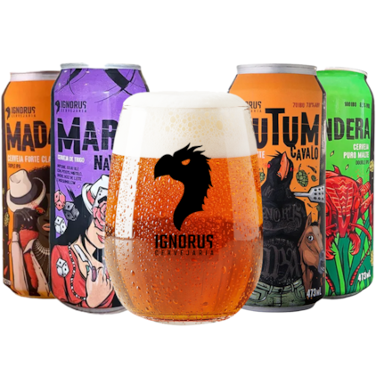 Imagem de Kit de Cervejas Ignorus - Compre 4 e Leve Copo